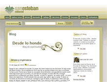 Tablet Screenshot of desdelohondo.sanestebaneditorial.com